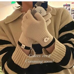 新品　韓国ブランド　スマホOK 手袋eune mind☆winter touch gloves ver. グローブ ニット