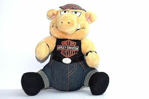 1990’s Harley Davidson ハーレーダビッドソン ビンテージ 豚 人形 オフィシャル 物 TOY 検 ぬいぐるみ ナックル エボ FXR ショベル パン