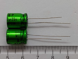  audio for electrolysis condenser both polarity 47μF 25V 85*C ±20% UES1E470MPM (2 piece ) ( Nichicon ) ( exhibit number 729)