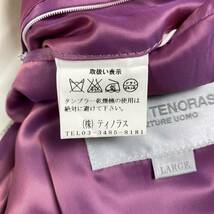 男の戦闘服 MEN'S TENORAS メンズティノラス あぶない刑事 タキシードジャケット テーラードジャケット アンコン 総柄 ホワイト Lサイズ 2B_画像4