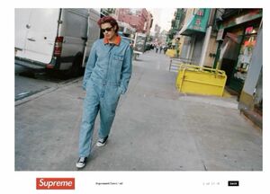 Supreme×Levi's シュプリーム　リーバイス デニムオーバーオール ジャンプスーツ つなぎ インディゴ S 未使用