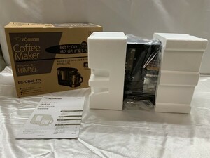 A5-045 未使用・保管品 ZOJIRUSHI 象印コーヒーメーカー 珈琲通 EC-CB40-TD ダークブラウン ミル付き キッチン家電