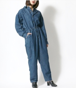  beautiful goods Lee Denim all-in-one coveralls Jump suit M navy blue 