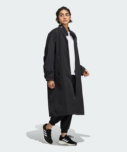  new goods Adidas PRSVE oversize Fit long coat black blouson SS834