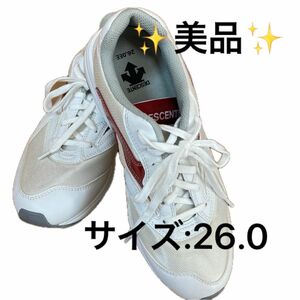 【美品】DESCENTE スニーカー　26.0EE