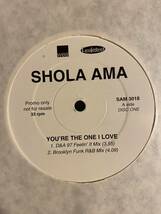 プロモ盤　2枚組12inch SHOLA AMA / YOU'RE THE ONE I LOVE 90's R&B アナログ盤 Vinyl promo_画像2