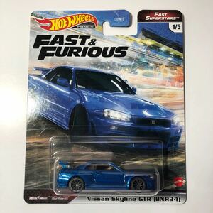 Hot WHeeLs FAST & FURIOUS FAST SUPERSTARS NISSAN SKYLINE GTR BNR34 ホットウィール 2021年 ワイルドスピード R34 スカイライン