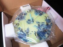 美品 Franc franc フランフラン WALL CLOCK 壁掛時計 花柄 【e】_画像1