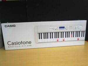 美品 CASIO カシオ LK-520 光ナビゲーション キーボード Casiotone 2022年製 電子ピアノ