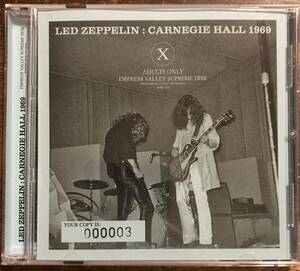 限定アドヴァンス版 Led Zeppelin レッドツェッペリン ■ Carnegie Hall 1969 (Advance CDR) / Carnegie Hall, New York, October 17th 196