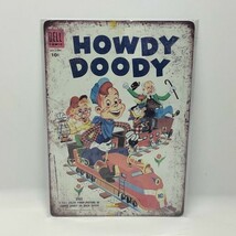 ヴィンテージ スチール看板 HOWDY DOODY トレイン アメリカン雑貨 ブリキ看板［BK-11]_画像1