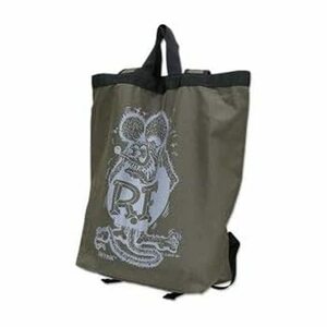 MOONEYES RATFINK デイパック ラットフィンク RAF521 オリーブ