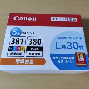 Canon キャノン 純正インク BCI-381+380/5MP 5色マルチパック L判つき