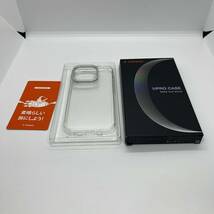 送料無料 TORRAS iPhone 15 Pro 用 ケース クリア 強化ガラス スタンド 黄変防止 9H硬度 ワイアレス充電対応 ストラップホール付き 透明_画像8
