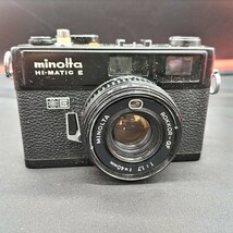 【レアカラー】 MINOLTA ミノルタ Hi-MATIC E フィルムカメラ　カラー→ブラック_画像1