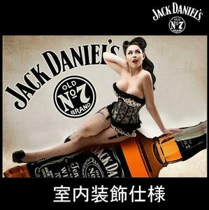 * shop interior ornament specification * JG04 JACK DANIEL*S Jack Daniel flag flag America miscellaneous goods pab goods bar antique Harley Davidson 