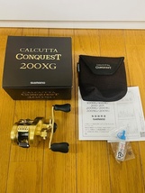 美品　シマノ 22 カルカッタコンクエスト 200XG 右ハンドル SHIMANO 22 CALCUTTA CONQUEST 200XG RIGHT　エキストラハイギア_画像1