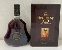 ☆F293■【未開栓・箱付き】ヘネシー Hennessy　XO EXTRA OLD THE ORIGINAL X.O 700ml 40% 箱付 コニャック ブランデー 洋酒 古酒 お酒_画像2