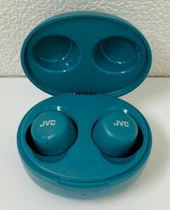 ☆F257■【動作確認済】JVCケンウッド JVC ワイヤレスイヤホン Bluetooth ブルー カナル型 HA-A5T