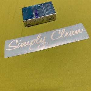 Simply Clean　抜きステッカー 白　USDM JDM シンプリークリーン