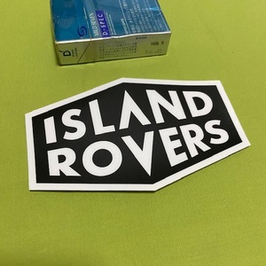 ISLAND ROVERS 大 黒 ステッカー アイランド ローバーズ UK ランドローバー レンジローバー ディフェンダー イヴォーク ディスカバリー