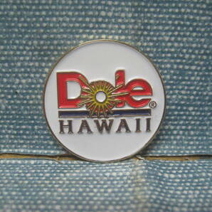 ☆未使用品 Dole HAWAII ゴルフマーカー マグネット式 パイナップルクリップ付き☆の画像5