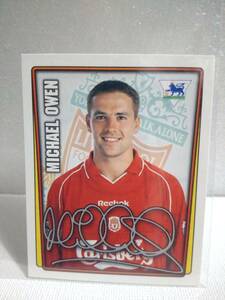 2002 Merlin Premier League sticker #288 Michael Owen マイケル・オーウェン ステッカー リバプール