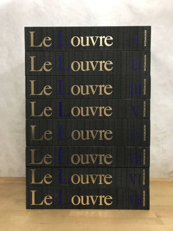 K4●Le Louvre Art of the Louvre and Paris, 8-volume set, first edition, Shogakukan, Louvre, Musée d'Orsay, collection of works, art, large catalog, regular price 272, 000 yen 240209, painting, Art book, Collection of works, Illustrated catalog