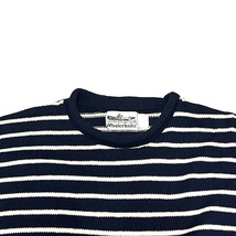 【送料無料】ニューイングランド USA製 90s Whaler knits ロールネック ボーダーニット vintage 古着 トラッド マリン_画像4