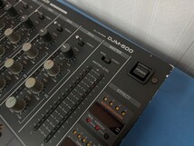 《クロネコおてがる発送100サイズ・送料無料》 Pioneer DJM-500 ブラック / 動作OK 中古名機 オールド DJMIXER パイオニア_画像1