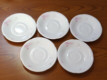 A1343■NIKKO■ニッコー ■fine bone china■カップ&ソーサー5客セット■洋食器■ 花柄■ ホワイト_画像8