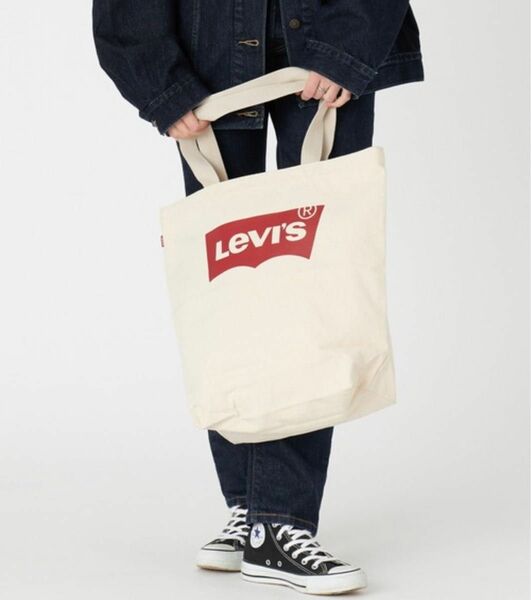 新品未使用　Levi's/リーバイス LEVI’S(R) ACCESSORY バットウィングトートバッグ ECRU ③