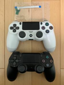 PS4 DUALSHOCK4 デュアルショック4 ジェット・ブラック&ホワイトのセット ジャンク