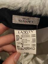 LANVIN SPORT ランバンスポール　パイロットキャップ　グレー　ポリエステル製_画像6