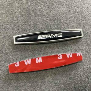 メルセデス・ベンツ AMG カーステッカー エンブレム プレート フェンダーバッジ シール 金属製 送料無料 2個セット●105番の画像3