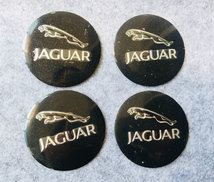 ジャガー JAGUAR ホイール センターキャップシール 56.5ｍｍ 4枚セット アルミ製 カーステッカー 自動車 ●125番_画像1