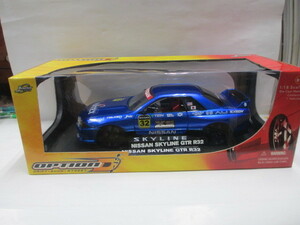 新品　1/18　JadaToys ニッサン　スカイライン　GTR　R32　ブルー　絶版