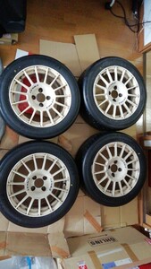 エンケイスポーツＲＣ−Ｔ４ １５インチ７j +３５ 新品ダンロップβ02　205/50R15 ４本セットロードスター　マーチニスモ　フィット　