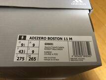 adidas ADIZERO BOSTON 11M 27.5cm Black メンズ マラソンシューズ_画像10