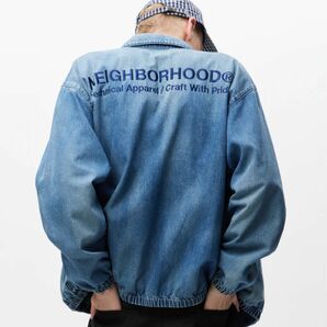 WASHED DENIM ZIP WORK JACKET 2024 neighborhood