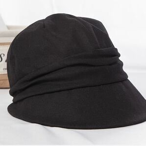 UVカット帽子キャスケット小顔効果UP 持ち運便利紫外線最大100％カット熱中症対策帽子 レディース ブラックの画像10