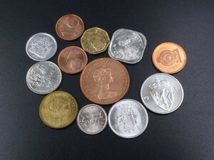 世界貨幣12枚 硬貨 リトアニア チリ フォークランド ロシア ノルウェー エリトリア アイスランド セルビア スリランカ エストニア コイン