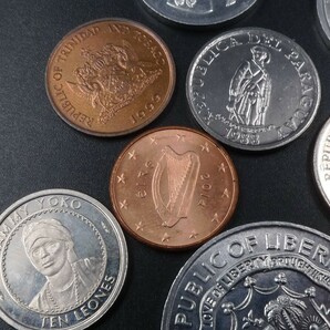 世界貨幣12枚 硬貨 モザンビーク トリニダードトバゴ マラウイ トルコ ハイチ ヨルダン リベリア シエラレオネ 東カリブ パラグアイ コインの画像3