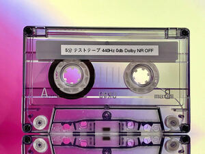 [汎用] テストテープ　カセットテープ　5分　TEST TAPE 440Hz 0dB　Dolby NR OFF Maxell TYPE 1
