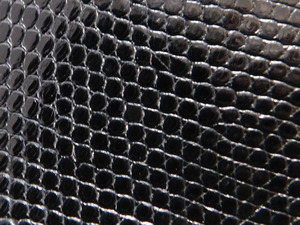 特大サイズ トカゲ革（リザード） 黒（ブラック） 1枚 60cm×36cm 0.5mm厚
