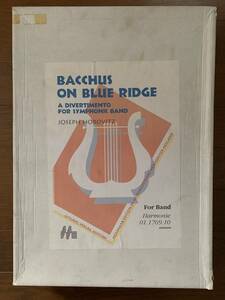 吹奏楽楽譜/ジョゼフ・ホロヴィッツ：蒼き波の上のバッカス/試聴可/送料無料/Joseph Horovitz:Bacchus on Blue Ridge