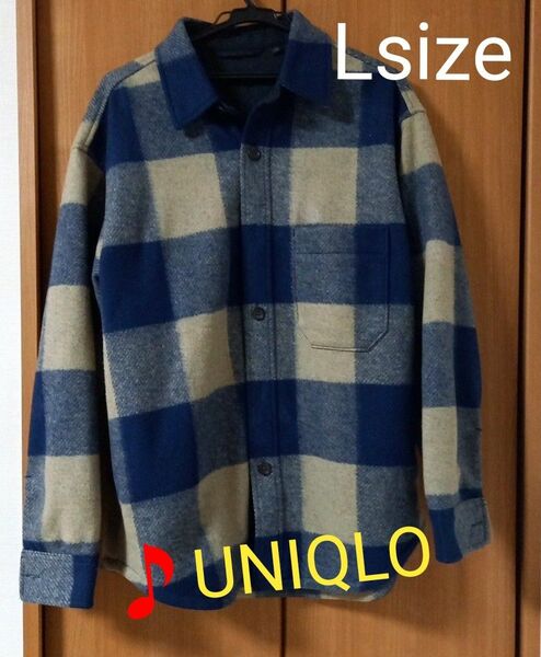ユニクロ　ブルゾン　ジャケット　UNIQLO　チェックオーバーシャツ