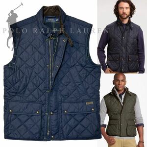 【POLO RALPH LAUREN】 ポロラルフローレン 定価2.7万 CHIN STRAP QUILTING VEST チンストラップ 付き キルティングベスト ダウンベスト 