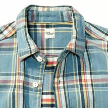 【Ron Herman】大人カジュアルの爽やか魅せに◎!!定価3.2万 RHC ロンハーマン Fade Check Shirt ツイルチェックシャツ ワークシャツ 日本製_画像4