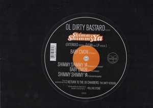 【廃盤12inch】OL DIRTY BASTARD / Shimmy Shimmy Ya